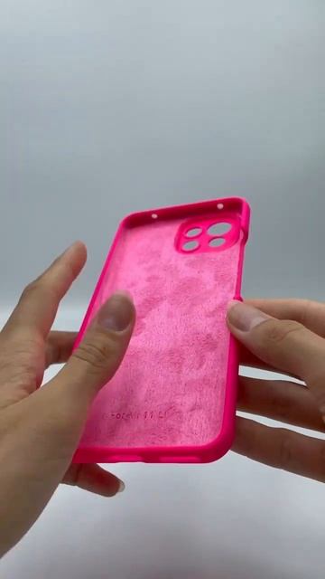 Чехол бампер Silicone Case для Xiaomi Mi 11 lite (розовый) смотреть онлайн