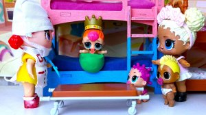 ПРИНЦЕССА🥫 НА ГОРОШИНЕ👑 В ДЕТСКОМ САДИКЕ👀🦄🍬 куклы ЛОЛ LOL сюрприз мультики Даринелка