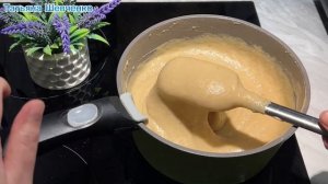 Очень стабильный банановый крем БЕЗ САХАРА для начинк