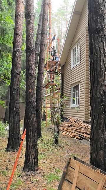 Реконструкция кровли: Подьемник #стройка #4i #4ernayaikra #кр смотреть онлайн