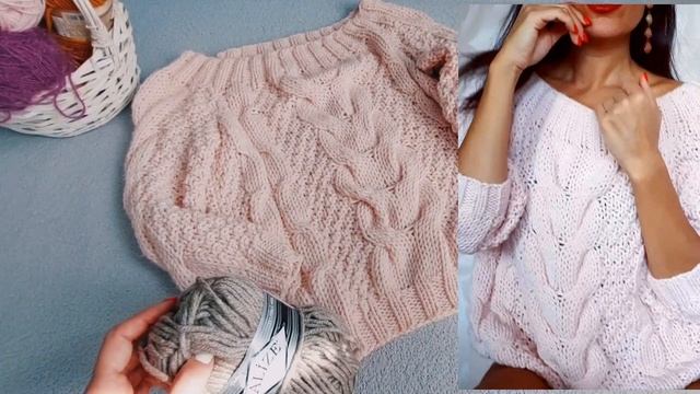 СТИЛЬНЫЙ ДЖЕМПЕР С КОСАМИ НА ВСЕ ВРЕМЕНА! СКОРО НОВЫЙ МК! смотреть онлайн