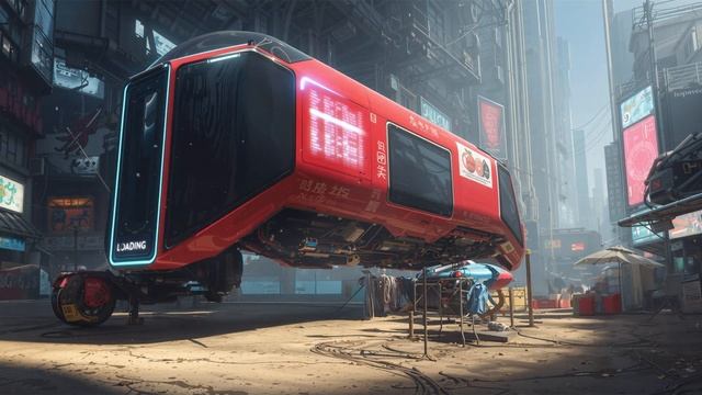 LOADING BAY  Cyberpunk Ambience  Ambient City Sounds For Study & Relaxation