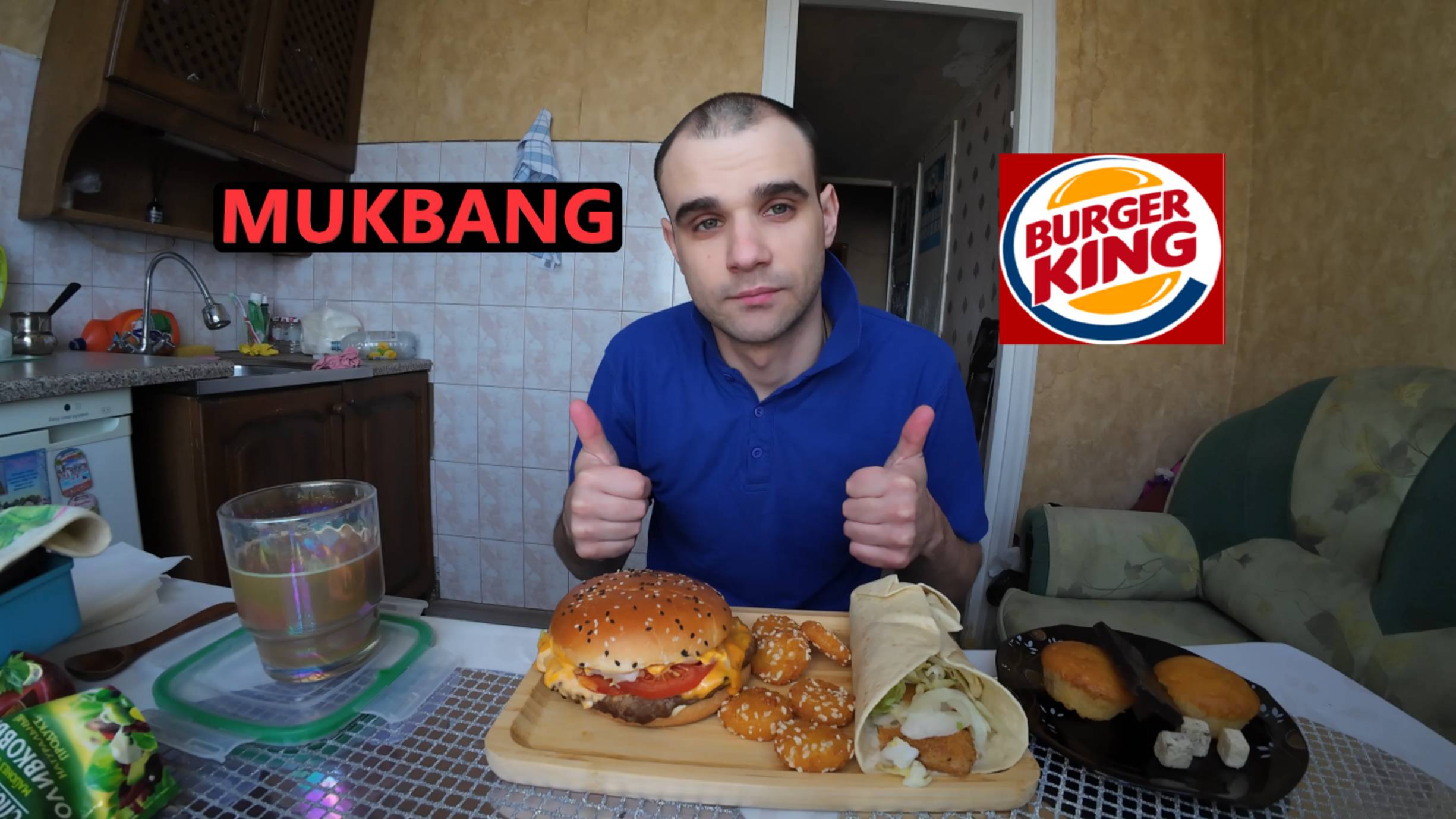 МУКБАНГ БУРГЕР КИНГ / АНГУС ПО - ИСПАНСКИ / СЫРНЫЕ МЕДАЛЬОНЫ / ФИШ РОЛЛ / MUKBANG EATING ASMR АСМР смотреть онлайн