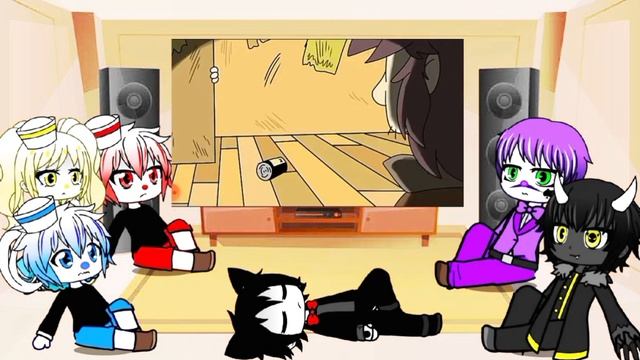 Реакция Cuphead и бенди на песню ,, Чернильная машина