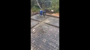 Строительство частного дома в Волгограде. Заливка фун