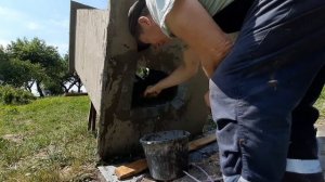 Туалет из пеноплекса ч.3, Styrofoam toilet, 3