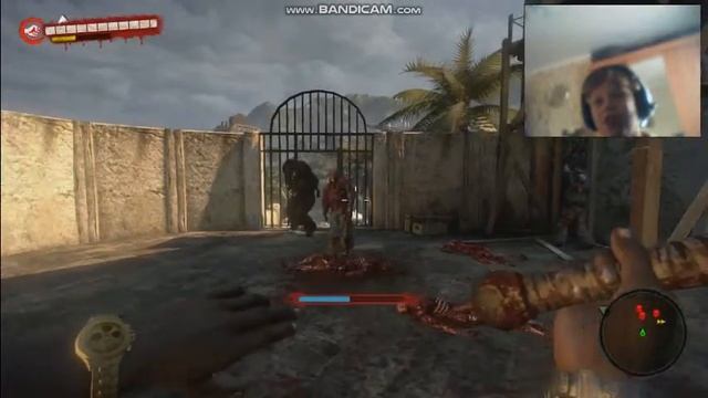 прохождение игры dead island №5 Огромный  Громила Бивает С Ног