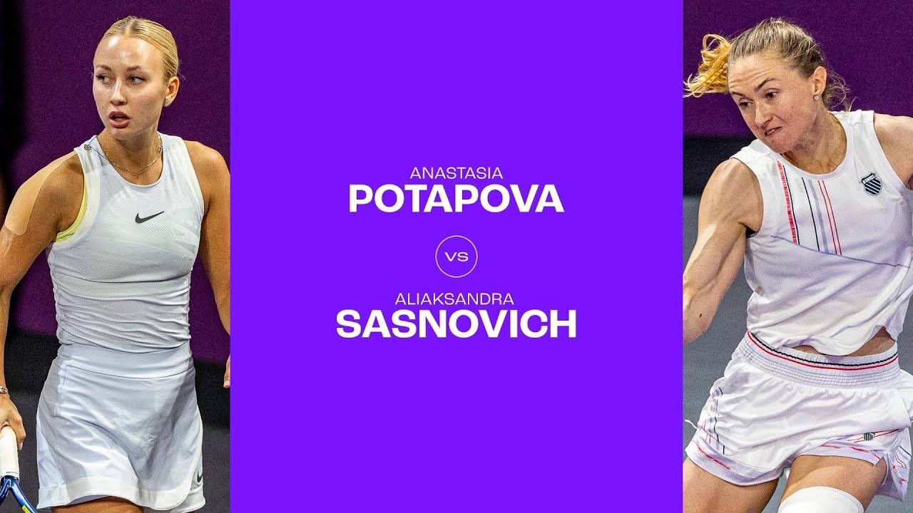 08.02.2025. Анастасия Потапова - Александра Соснович. WTA Cluj Napoca. Potapova - Sasnovich смотреть онлайн