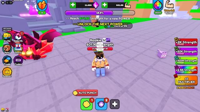 Мой собственный режим в роблокс Punch super simulator смотреть онлайн