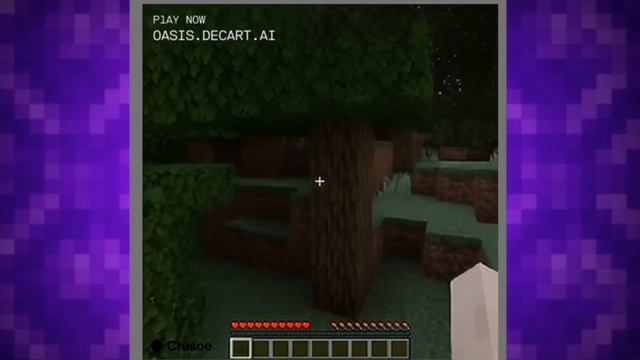 Майнкрафт, но в нейросети? | Играю в майнкрафт от ИИ oasis. смотреть онлайн