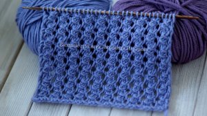 Ажурный узор с накинутыми петлями