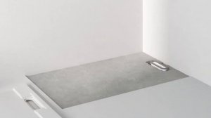 Установка душевого поддона из искусственного камня Esb