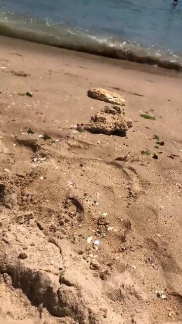 Ноги в песке и мы идём купаться)