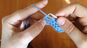 Укороченные ряды по изнаночной стороне