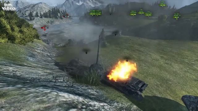 Моменты из WORLD OF TANKS под Музыку ВБР Два взрыва БК подряд смотреть онлайн