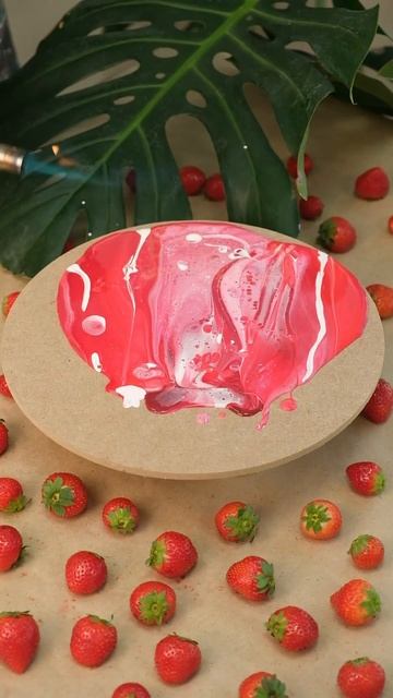 Картина жидкими акриловыми красками 🎨 #diy #fluidart #инте? смотреть онлайн