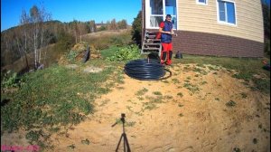 День 42 год 6. Протяжка кабелей в ПНД трубе