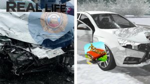 Аварии на реальных событиях в ВАЗ Краш тест симулятор 2 #31