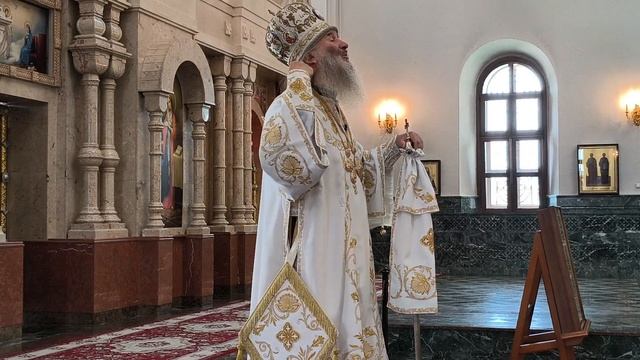 Проповедь митрополита Иоанна в Неделю святых отцов I Вселенского Собора в Благовещенском соборе смотреть онлайн