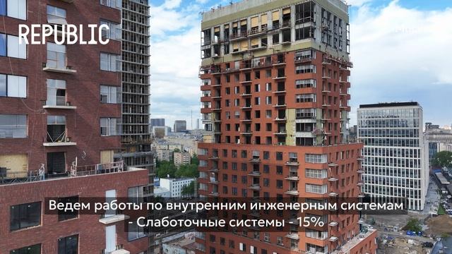 Ход строительства ЖК «REPUBLIC» в Москве от застройщика «Страна Девелопмент», 01.06.2025 смотреть онлайн