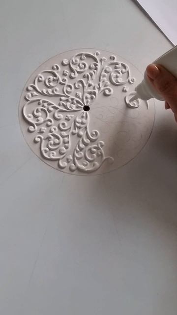 Роспись декоративной штукатуркой на часах - процесс смотреть онлайн