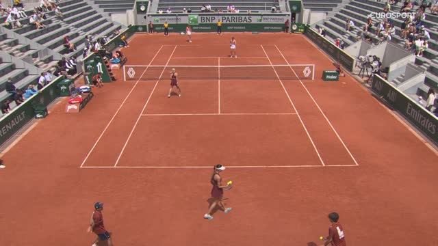 01.06.25. Ольга Данилович/Анастасия Потапова - Тереза Михаликова/Оливия Николлс. WTA Roland Garros смотреть онлайн