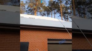 Скребок для уборки снега с крыши с алюминиевым ковшом