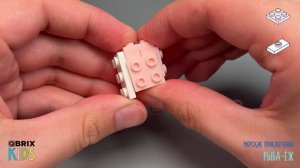 Собираем рыбу-ёж из конструктора QBRIX KIDS - детские конструкторы с видеоинструкцией