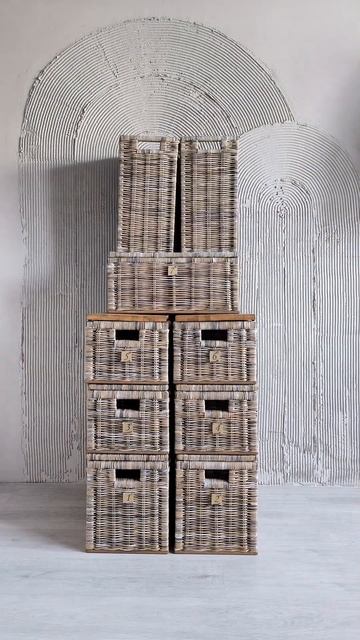 Корзины для хранения на заказ Плетеный короб ящик сун? смотреть онлайн