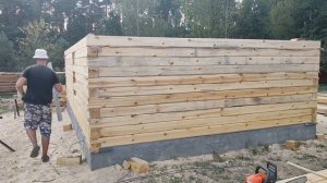 Дачный дом из бруса своими руками