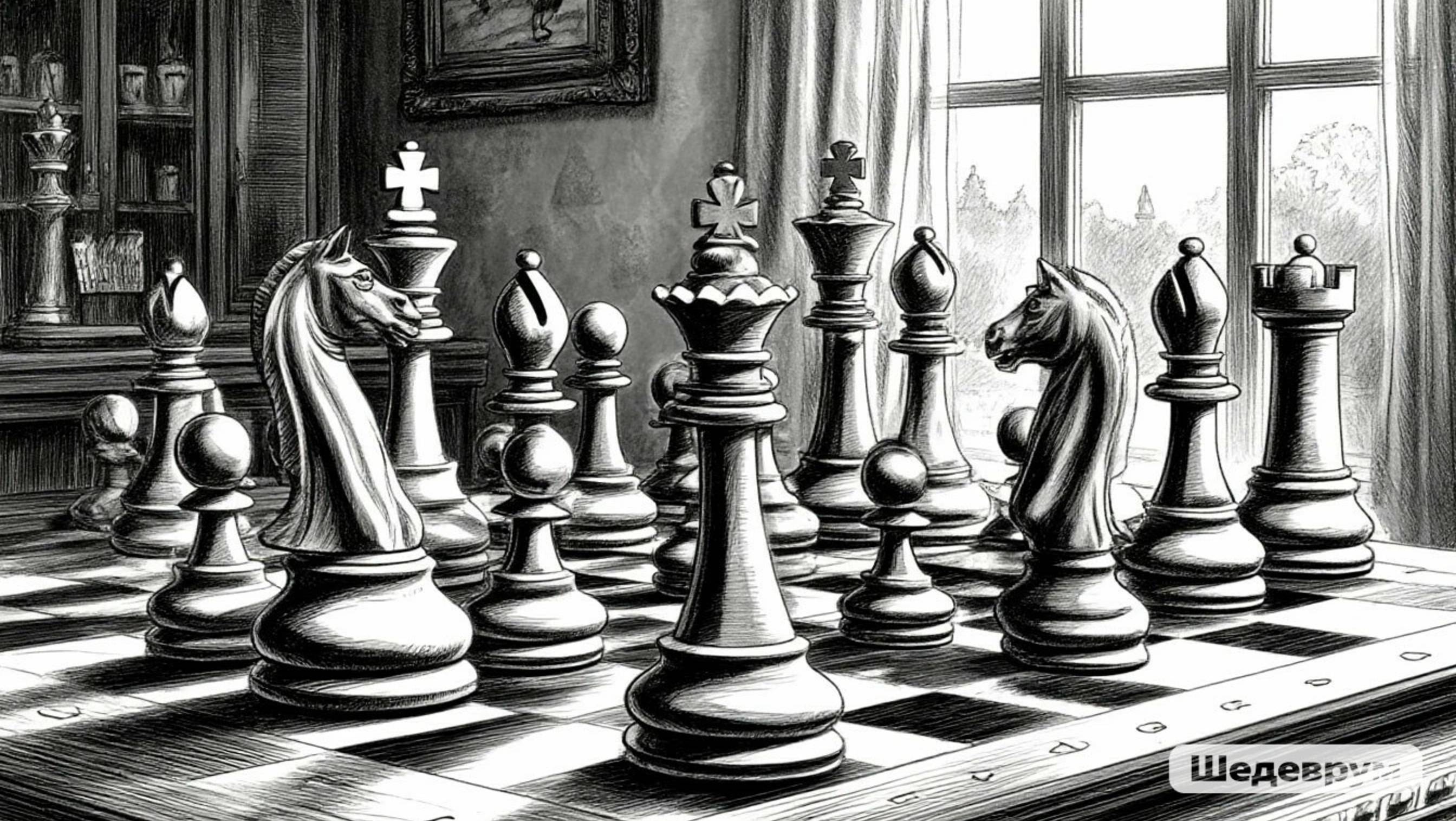 Русская партия (Petrov's Defense). Красивый мат. смотреть онлайн