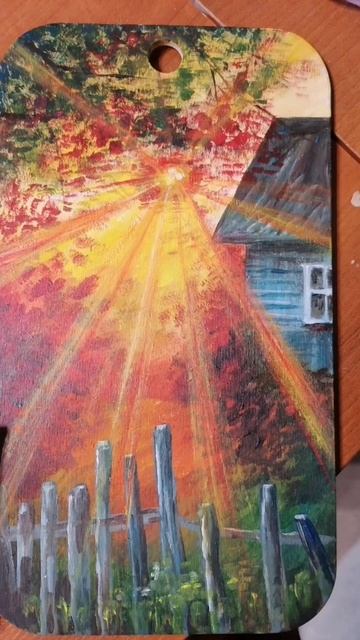 Роспись досок акрилом смотреть онлайн