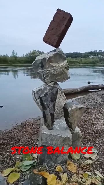 balance "КИРПИЧ" - STONE BALANCE ART BY DEZOR - река Уфимка, отдых, хобби смотреть онлайн