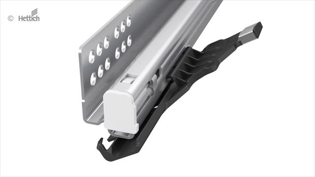 Монтаж ходового элемента Push To Open Silent для HETTICH InnoTech ATIRA смотреть онлайн