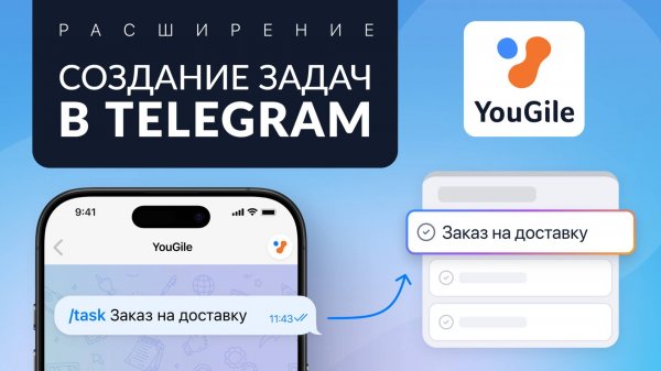 Создание задачи из Telegram в YouGile. Как создать TG-бота
