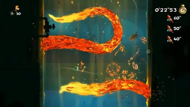 69 - Rayman Legends - 20 000 Люмов под водой - 