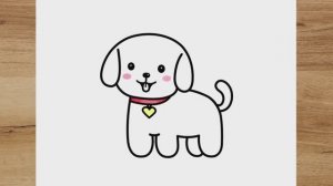 КАК НАРИСОВАТЬ МИЛОГО ЩЕНКА - ЛЕГКО