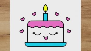 КАК НАРИСОВАТЬ МИЛЫЙ ТОРТ — ЛЕГКИЙ ШАГ ЗА ШАГОМ