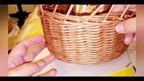 несложная загибка коса для корзин