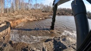 Копаю пруд на экскаваторе Вольво - добываю песок для д?