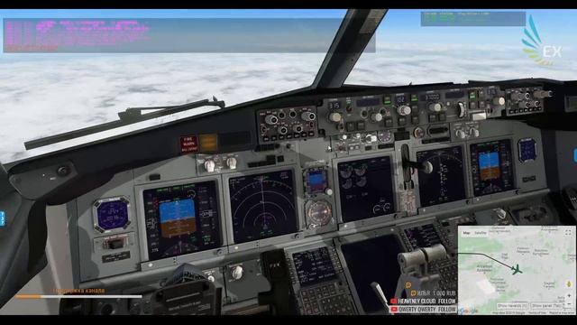 UUDD (МОСКВА / ДОМОДЕДОВО) - UWWW (САМАРА / КУРУМОЧ) | B737-800 ZIBO | смотреть онлайн