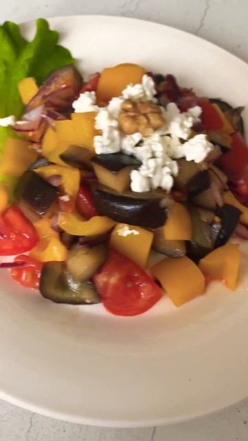 Теплый пп салат #еда #рецепты #asmr смотреть онлайн