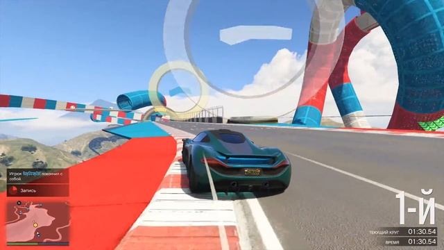 Прослайдил между двух досок на гонке в GTA 5 Online смотреть онлайн