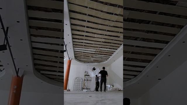 Натяжной потолок в банкетный зал!😍😍😍(Тюмень) смотреть онлайн