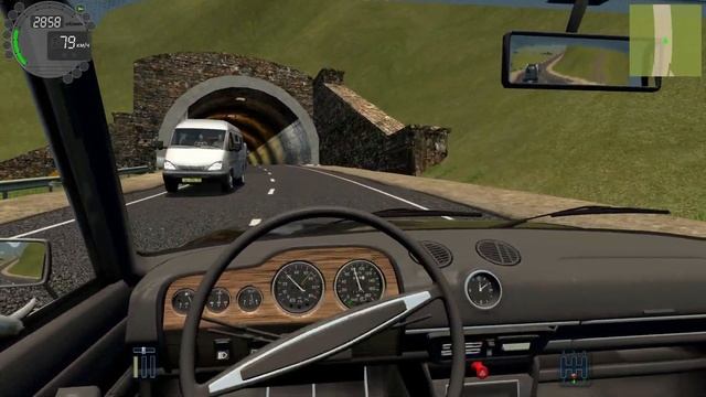 Поездка на Ваз 2106 в редком цвете и полном оригинале City Car Driving