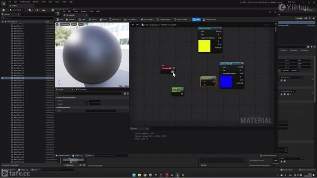 69 Importing terrain into Unreal and asphalt road material смотреть онлайн