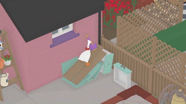 Ваш дружелюбный сосед гусь. Прохождение ужасного гуся-Untitled Goose Game
