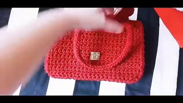 Сумочка из трикотажной пряжи 🍓🍒🙃 смотреть онлайн