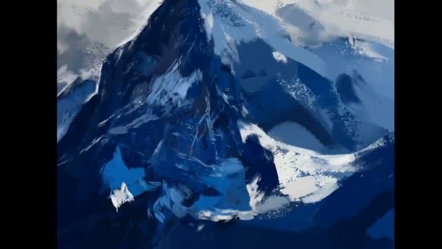 Снежные Горы #speedpainting  [#draw #digitalart  #art #photoshop]