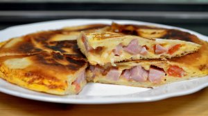 Гости даже не поняли, что это Лаваш с сыром, колбасой, помидорами и яйцами (делюсь рецептом)